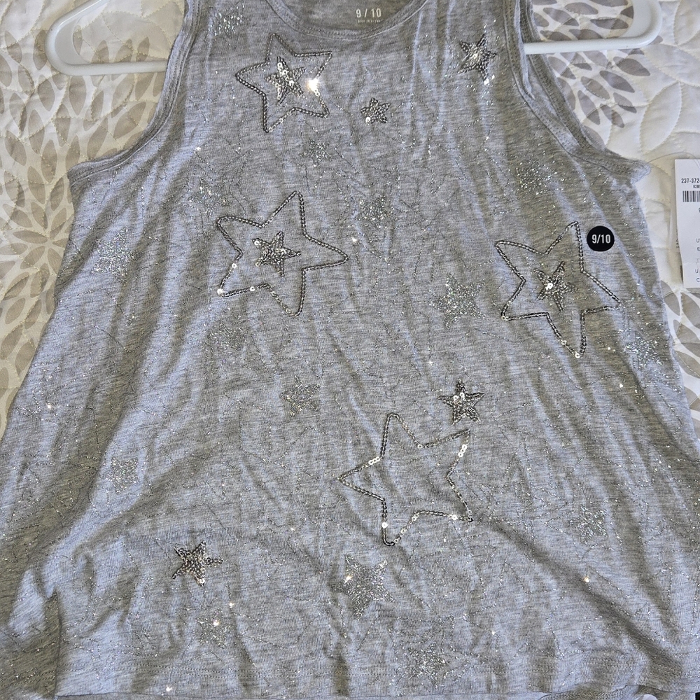 Gray Star Embellished Women's Top